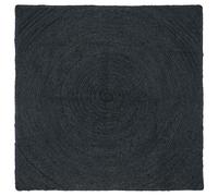 vidaXL Area Rugs Square Dark Grey 120 x 120 cm Jute