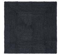 vidaXL Area Rugs Square Dark Grey 240 x 240 cm Jute