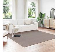 vidaXL Area Rugs Square HUARTE Taupe 240 x 240 cm Polyester, Modern Area Rug, Durable Non-Slip Design, Textured Floor Covering, Machine Washable, Indoor Outdoor Versatile Home Decor
