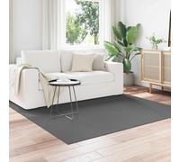 Area Rug Anthracite 200x200 cm Polyester Square Non-Slip Machine Wash Patio Soft