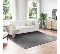 Rug Anthracite 240 x 240 cm Polyester Square Indoor Outdoor Non-Slip Washable XL
