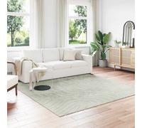 Rug Square 240x240cm Green Polyester UV Non-Slip Machine Washable Indoor/Outdoor