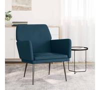 vidaXL Armchair Blue 62x79x79 cm Velvet