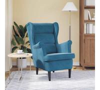 Vidaxl Armchair Blue Velvet Living Room