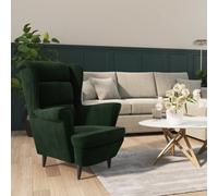 Vidaxl Armchair Dark Green Velvet