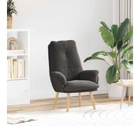vidaXL Armchair Dark Grey 61 x 78 x 98 cm Sherpa Fabric