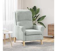 vidaXL Armchair Light grey 76 x 94 x 102 cm Velvet