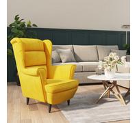 Vidaxl Armchair Mustard Yellow Velvet
