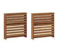 vidaXL Armrests 2 pcs Brown 58.5 x 10 x 61 cm Solid Acacia Wood, Elegant Wooden