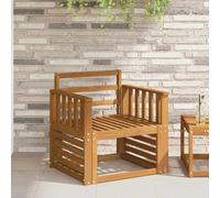 VidaXL Armrests 2 Pcs Brown 60 X 6 X 61 Cm Solid Acacia Wood