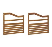 vidaXL Armrests 2 pcs Brown 79 x 4 x 73 cm Solid Acacia Wood, Modern Armrest Out