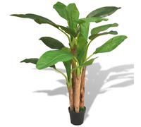 vidaXL Artificial Banana Tree Plant with Pot 175 cm Green