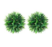 vidaXL Artificial Boxwood Balls with LED Lights 2 pcs Green 20 cm