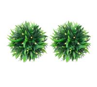 vidaXL Artificial Boxwood Balls with LED Lights 2 pcs Green 30 cm