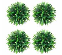 vidaXL Artificial Boxwood Balls with LED Lights 4 pcs Green 15 cm