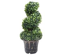 vidaXL Artificial Boxwood Spiral Plant with Pot Green 59 cm, Green