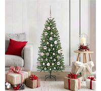 Vidaxl Artificial Christmas Tree With 150 Leds Green 120 Cm Pe And Pvc