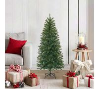 Artificial Christmas Tree 120cm Green PVC PE with Steel Stand Durable Indoor Use