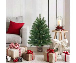 Vidaxl Artificial Christmas Tree Green 95 Cm Pvc, Pe And Steel