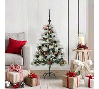 Vidaxl Artificial Christmas Tree Green And White 120 Cm