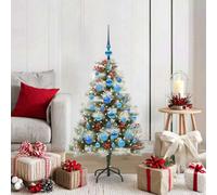 Vidaxl Artificial Christmas Tree Green And White 120 Cm