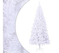 vidaXL Artificial Christmas Tree L 240cm White Holiday Decoration Ornament