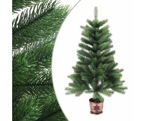 vidaXL Artificial Christmas Tree Lifelike Needles 90cm Green Xmas Decoration
