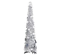 VidaXL Artificial Christmas Tree Pop-up Silver 120cm Pet