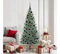 Vidaxl Artificial Christmas Tree Snow Flocked With Led Light 180 Cm
