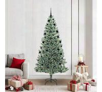 Vidaxl Artificial Christmas Tree Snow Flocked With Led Light 210 Cm