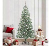 Vidaxl Artificial Christmas Tree Snow Flocked With Led Light 210 Cm