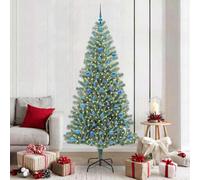 Vidaxl Artificial Christmas Tree Snow Flocked With Led Light 210 Cm