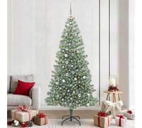 Vidaxl Artificial Christmas Tree Snow Flocked With Led Light 240 Cm