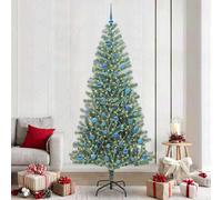 Vidaxl Artificial Christmas Tree Snow Flocked With Led Light 240 Cm