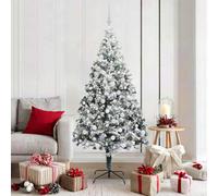 Vidaxl Artificial Christmas Tree With 300 Leds With Stand White 180 Cm