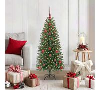 Vidaxl Artificial Christmas Tree With 150 Leds Green 120 Cm Pe And Pvc