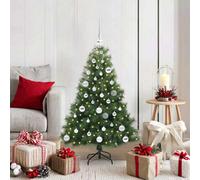 Vidaxl Artificial Christmas Tree With 150 Leds Green 120 Cm Pe And Pvc