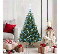 Vidaxl Artificial Christmas Tree With 150 Leds Green 120 Cm Pe And Pvc