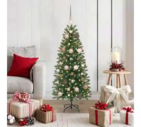 Vidaxl Artificial Christmas Tree With 150 Leds Green 120 Cm Pe And Pvc