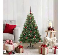Vidaxl Artificial Christmas Tree With 150 Leds Green 120 Cm Pe And Pvc
