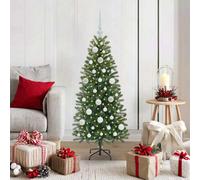 Vidaxl Artificial Christmas Tree With 150 Leds Green 120 Cm Pe And Pvc