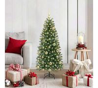 Vidaxl Artificial Christmas Tree With 150 Leds Green 120 Cm Pe And Pvc