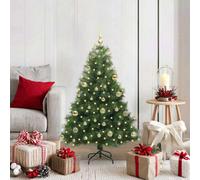 Vidaxl Artificial Christmas Tree With 150 Leds Green 120 Cm Pe And Pvc