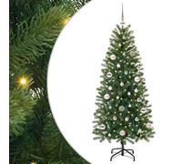 Vidaxl Artificial Christmas Tree With 150 Leds Green 150 Cm Pe And Pvc