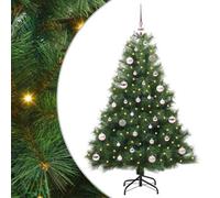 Vidaxl Artificial Christmas Tree With 150 Leds Green 150 Cm Pe And Pvc