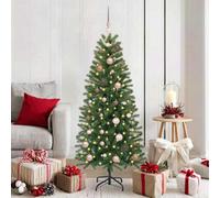 Vidaxl Artificial Christmas Tree With 150 Leds Green 150 Cm Pe And Pvc