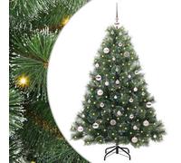 Vidaxl Artificial Christmas Tree With 150 Leds Green 150 Cm Pe And Pvc