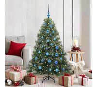 Vidaxl Artificial Christmas Tree With 150 Leds Green 150 Cm Pe And Pvc