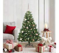 Vidaxl Artificial Christmas Tree With 150 Leds Green 150 Cm Pe And Pvc
