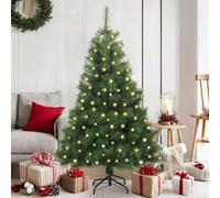 Vidaxl Artificial Christmas Tree With 150 Leds Green 150 Cm Pe And Pvc